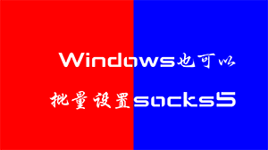   搭建多IP站群服务器socks5「Windows版」